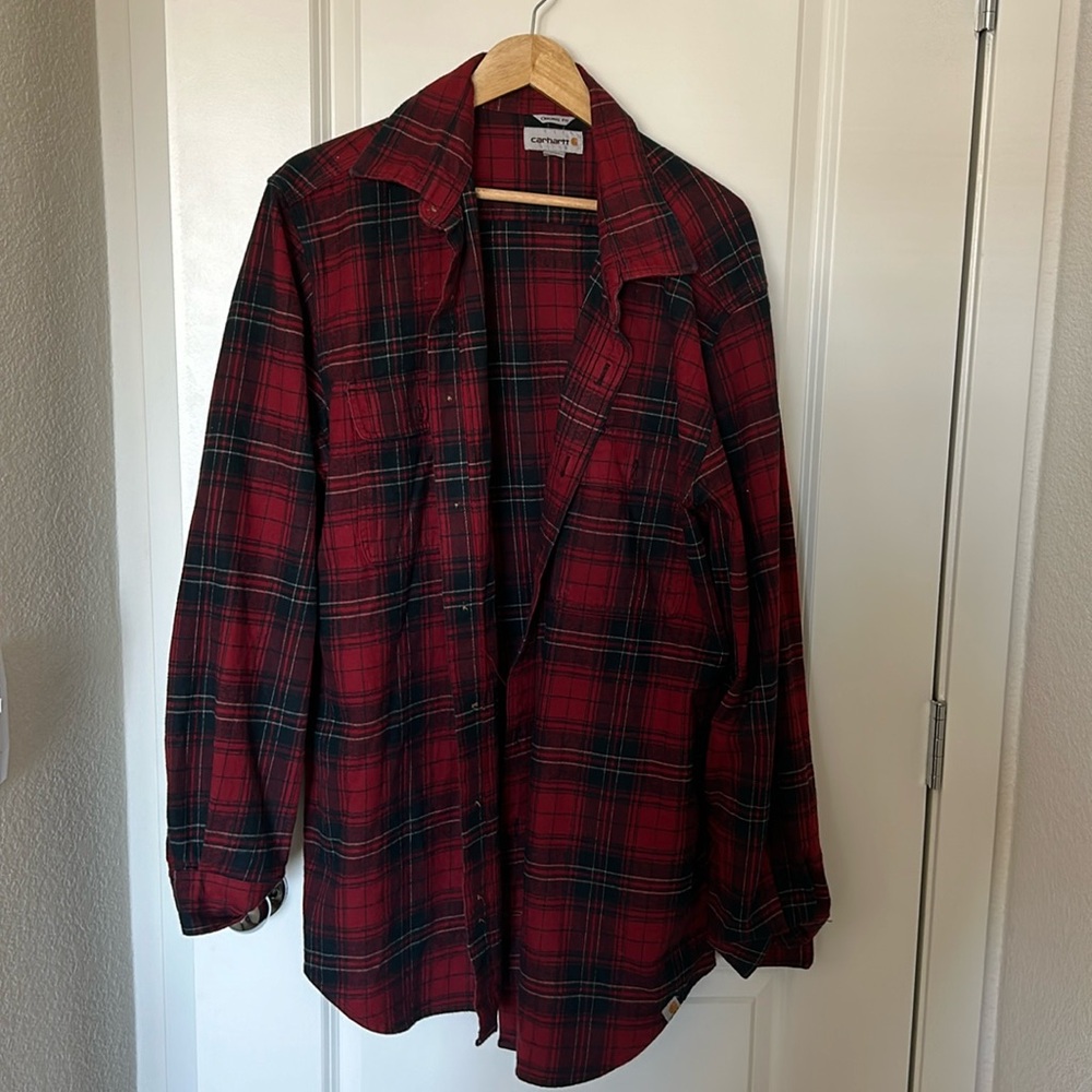 CARHARTT FLANNEL | Red | Large Tall